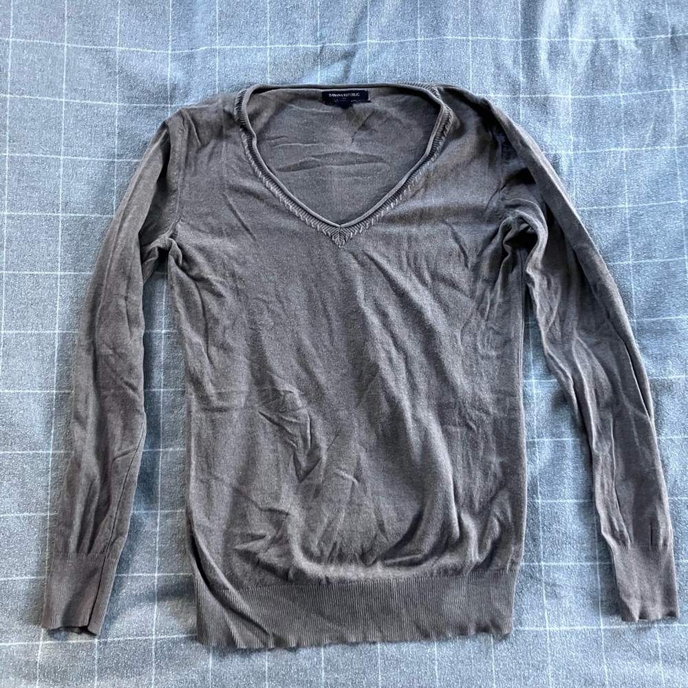 Banana Republic Taupe Knit Top
